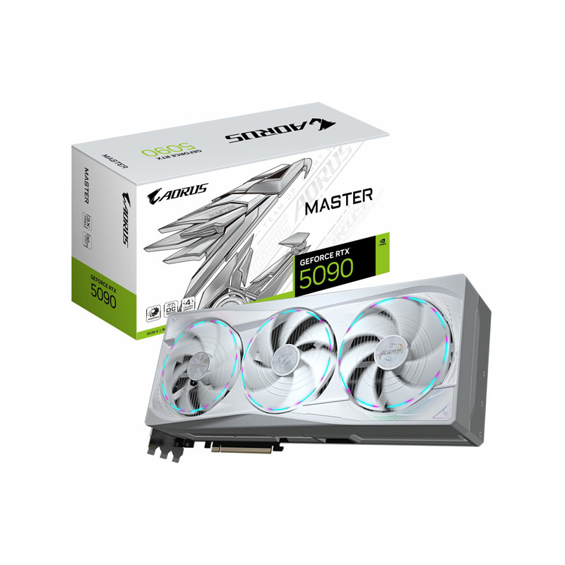 کارت گرافیک گیگابایت مدل AORUS GeForce RTX 5090 MASTER ICE 32G