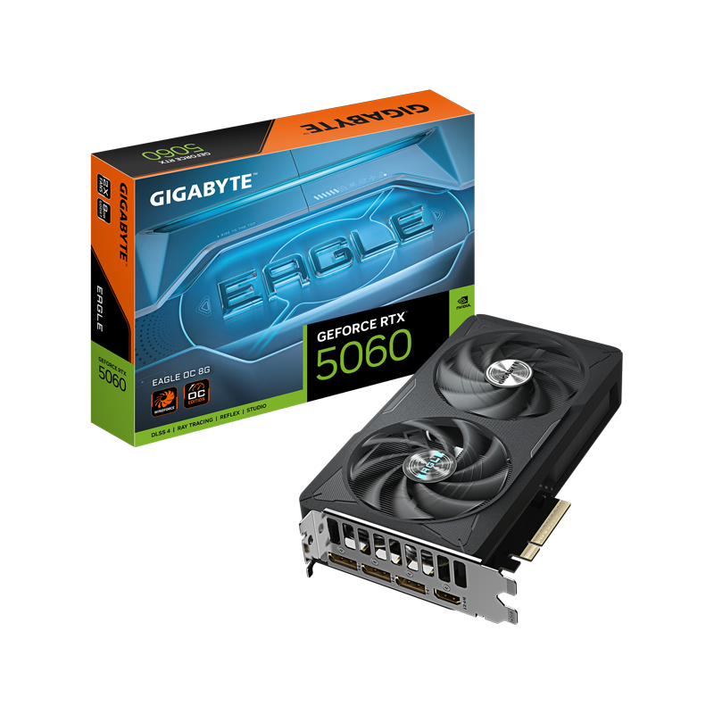 کارت گرافیک گیگابایت مدل GeForce RTX 5060 EAGLE OC 8G