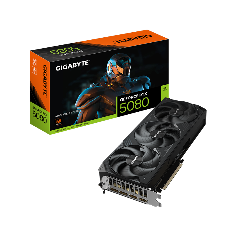 کارت گرافیک گیگابایت مدل GeForce RTX 5080 WINDFORCE SFF 16G