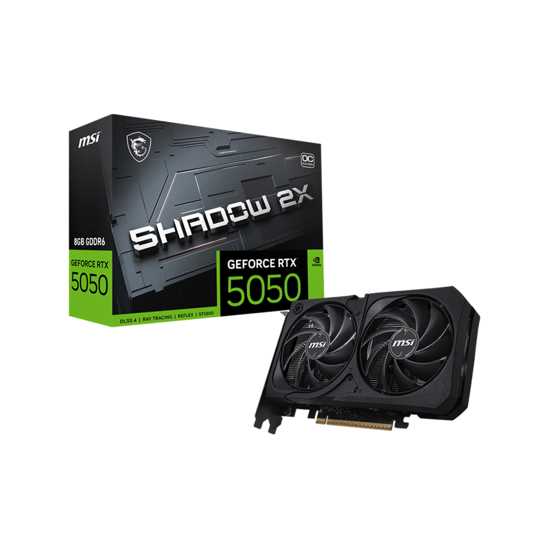 کارت گرافیک ام اس آی مدل GeForce RTX 5050 8G SHADOW 2X OC