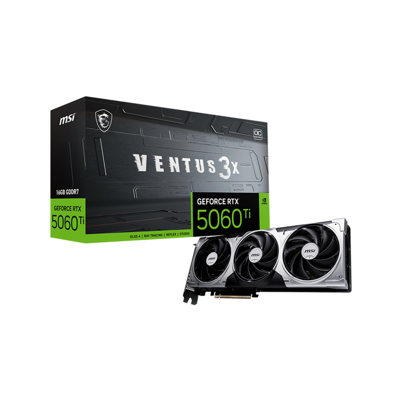 کارت گرافیک ام اس آی مدل GeForce RTX 5060 Ti 16G VENTUS 3X OC
